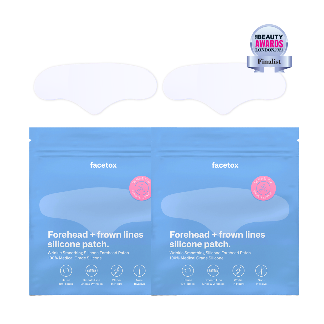 Facetox Forehead + Frown Lines Silicone Wrinkle Patches (2 PACK)