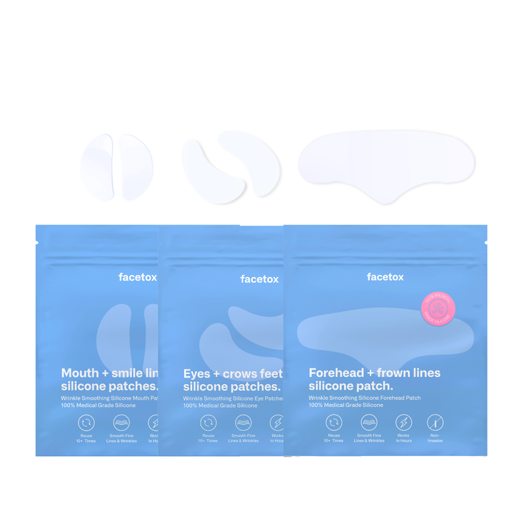 Facetox Forehead + Eyes + Smile Lines Silicone Patches