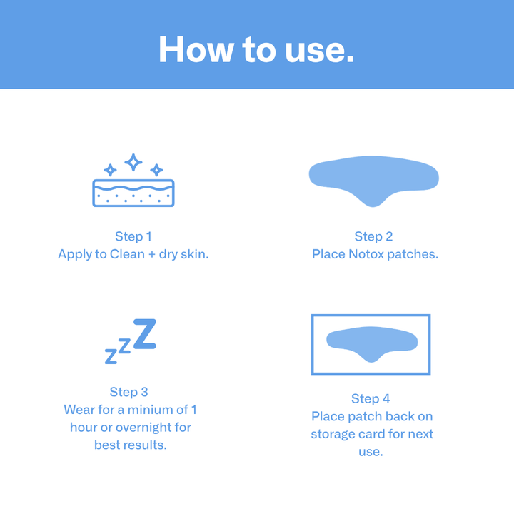 Facetox Eyes + Crows Feet Silicone Wrinkle Patches (2 PACK)